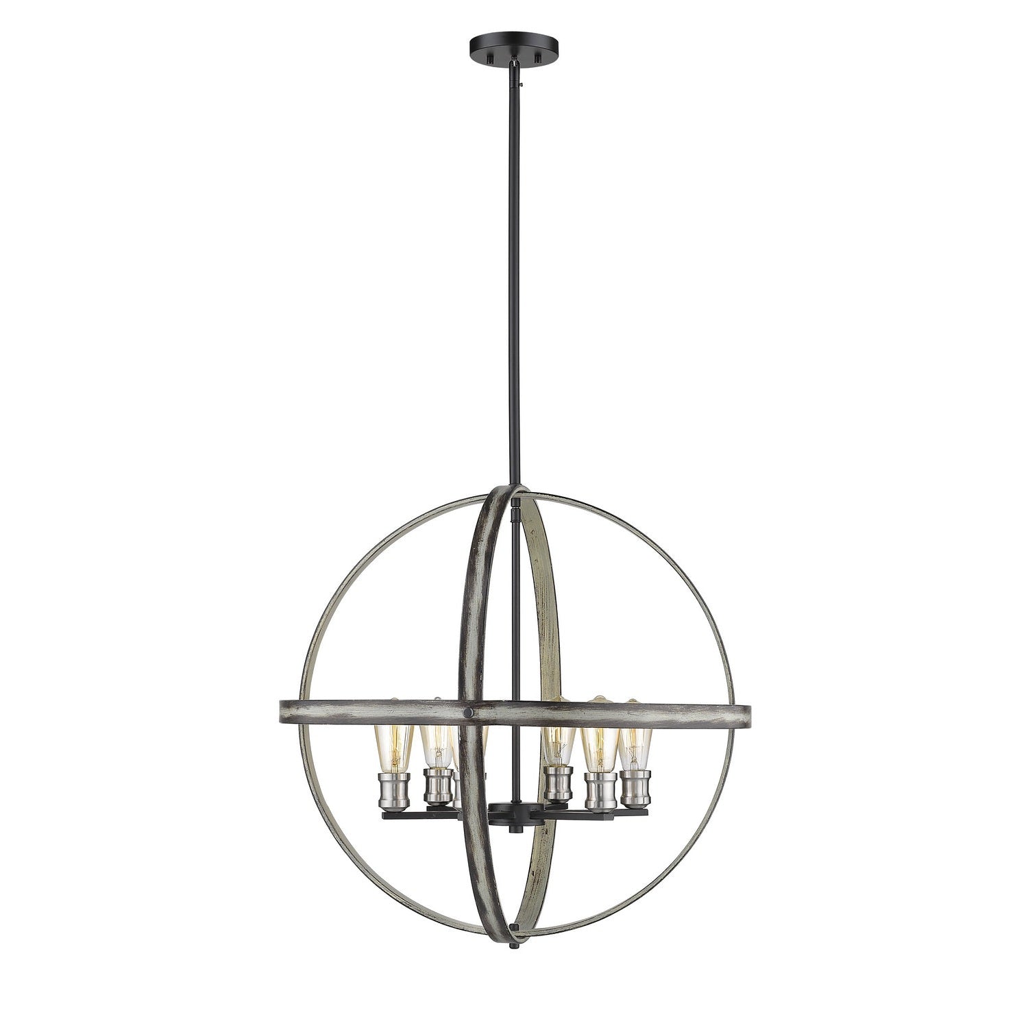Z-Lite - 472B26-ABB - Six Light Chandelier - Kirkland - Ashen Barnboard