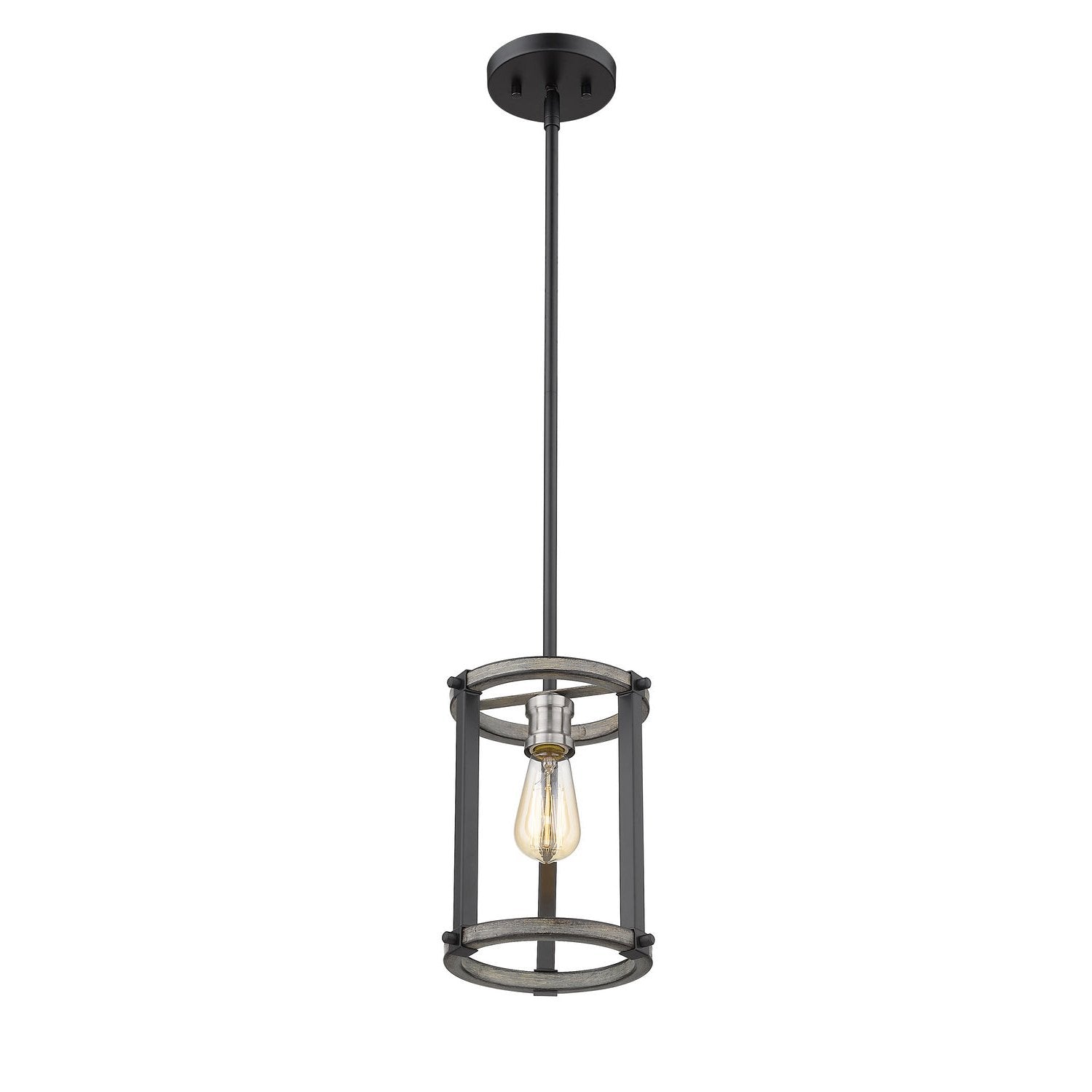 Z-Lite - 472MPR-ABB - One Light Pendant - Kirkland - Ashen Barnboard