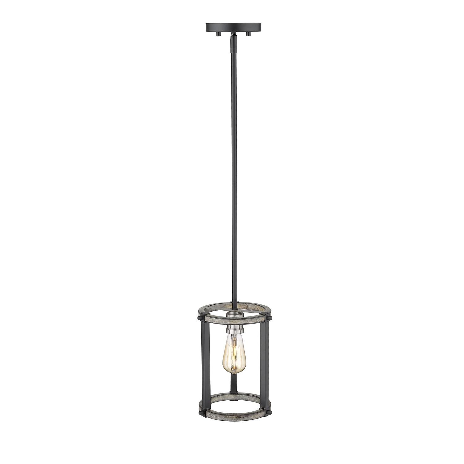Z-Lite - 472MPR-ABB - One Light Pendant - Kirkland - Ashen Barnboard