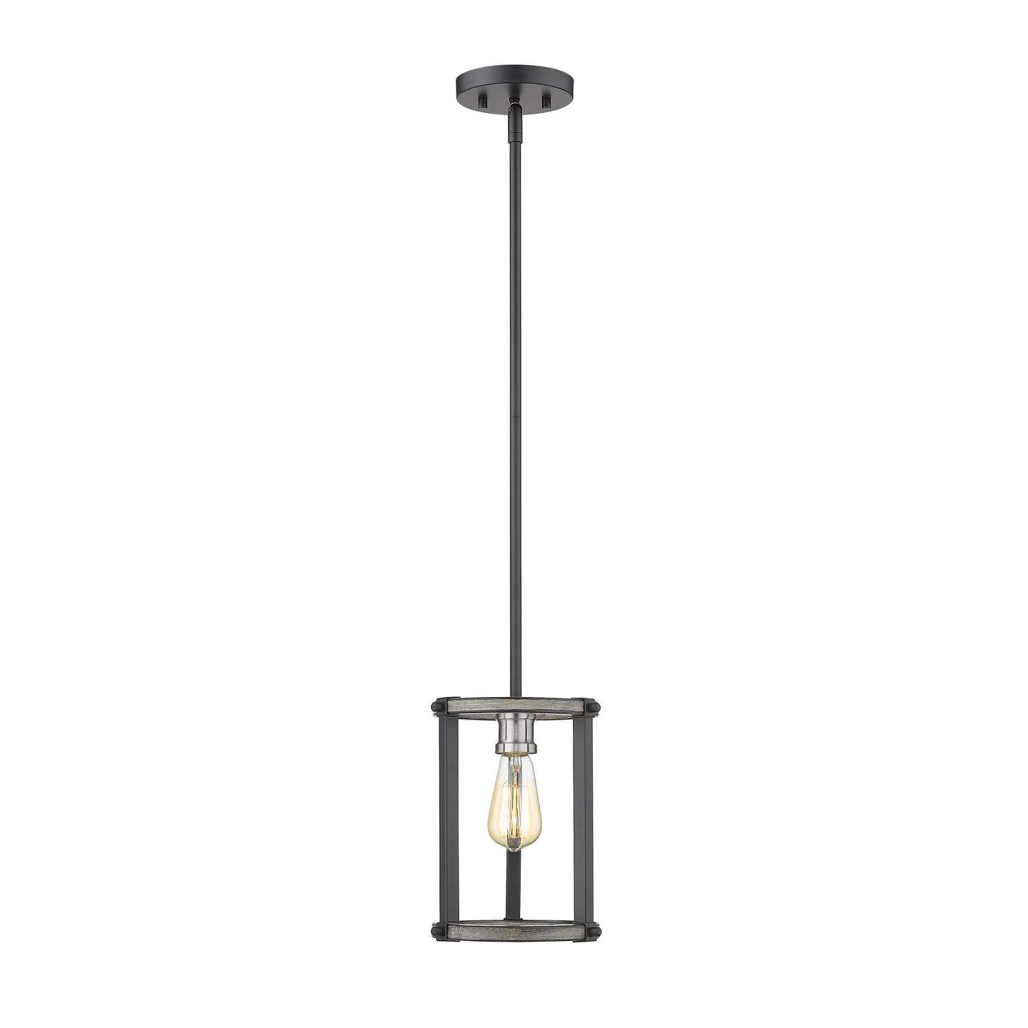 Z-Lite - 472MPR-ABB - One Light Pendant - Kirkland - Ashen Barnboard