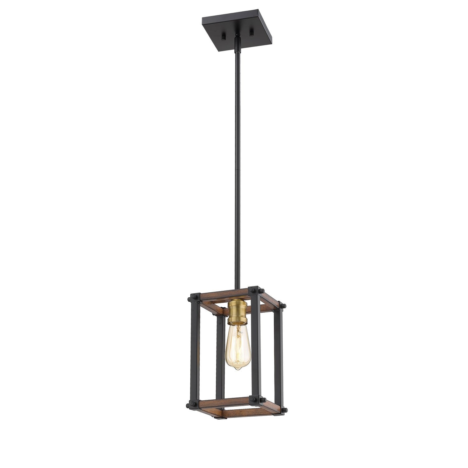 Z-Lite - 472MPS-RM - One Light Pendant - Kirkland - Rustic Mahogany