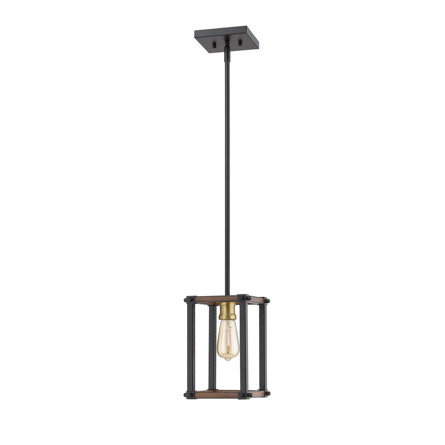 Z-Lite - 472MPS-RM - One Light Pendant - Kirkland - Rustic Mahogany