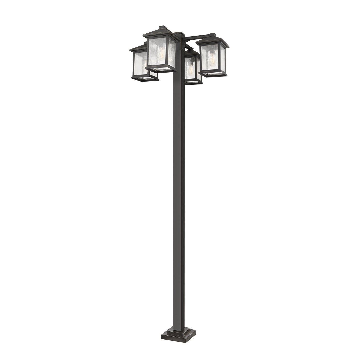 Z-Lite - 531-4-536P-ORB - Four Light Outdoor Post Mounted Fixture - Portland - Oil Rubbed Bronze