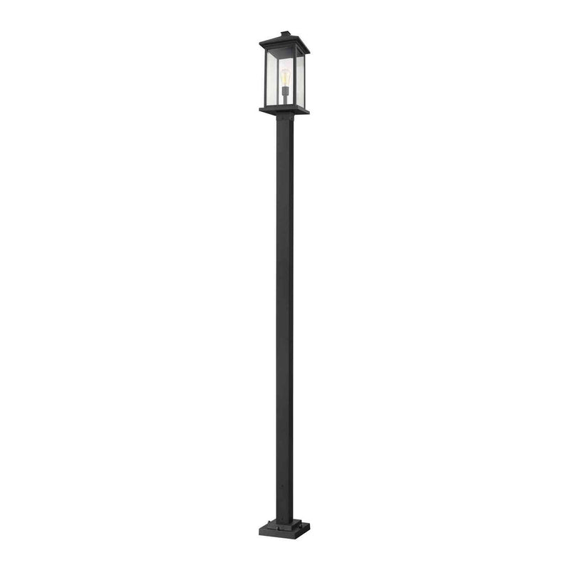Z-Lite - 531PHBXLS-536P-BK - One Light Outdoor Post Mounted Fixture - Portland - Black