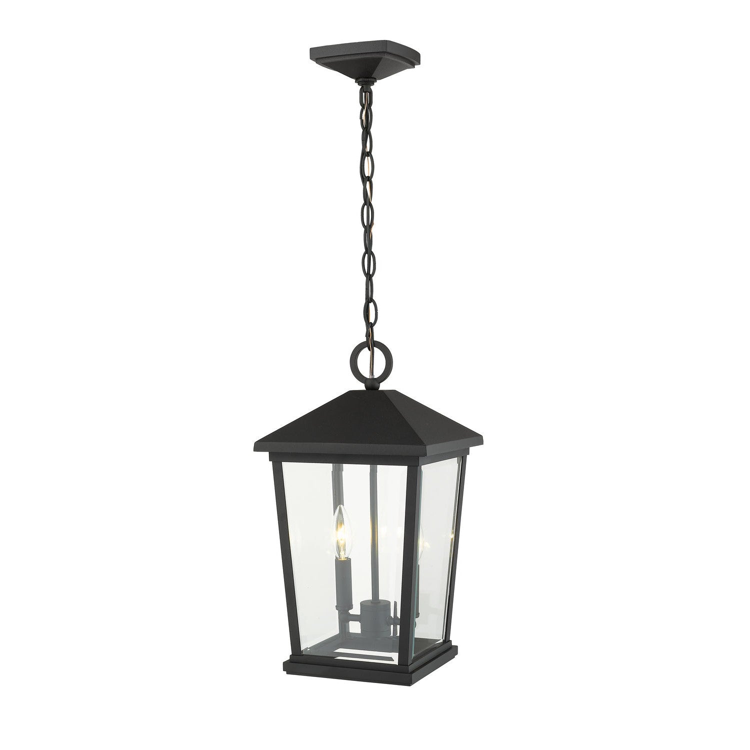 Z-Lite - 568CHB-BK - Two Light Outdoor Chain Mount Ceiling Fixture - Beacon - Black