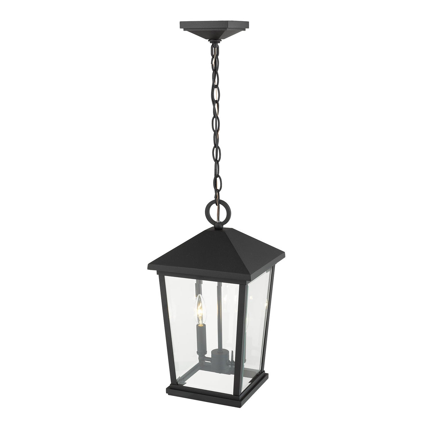 Z-Lite - 568CHB-BK - Two Light Outdoor Chain Mount Ceiling Fixture - Beacon - Black
