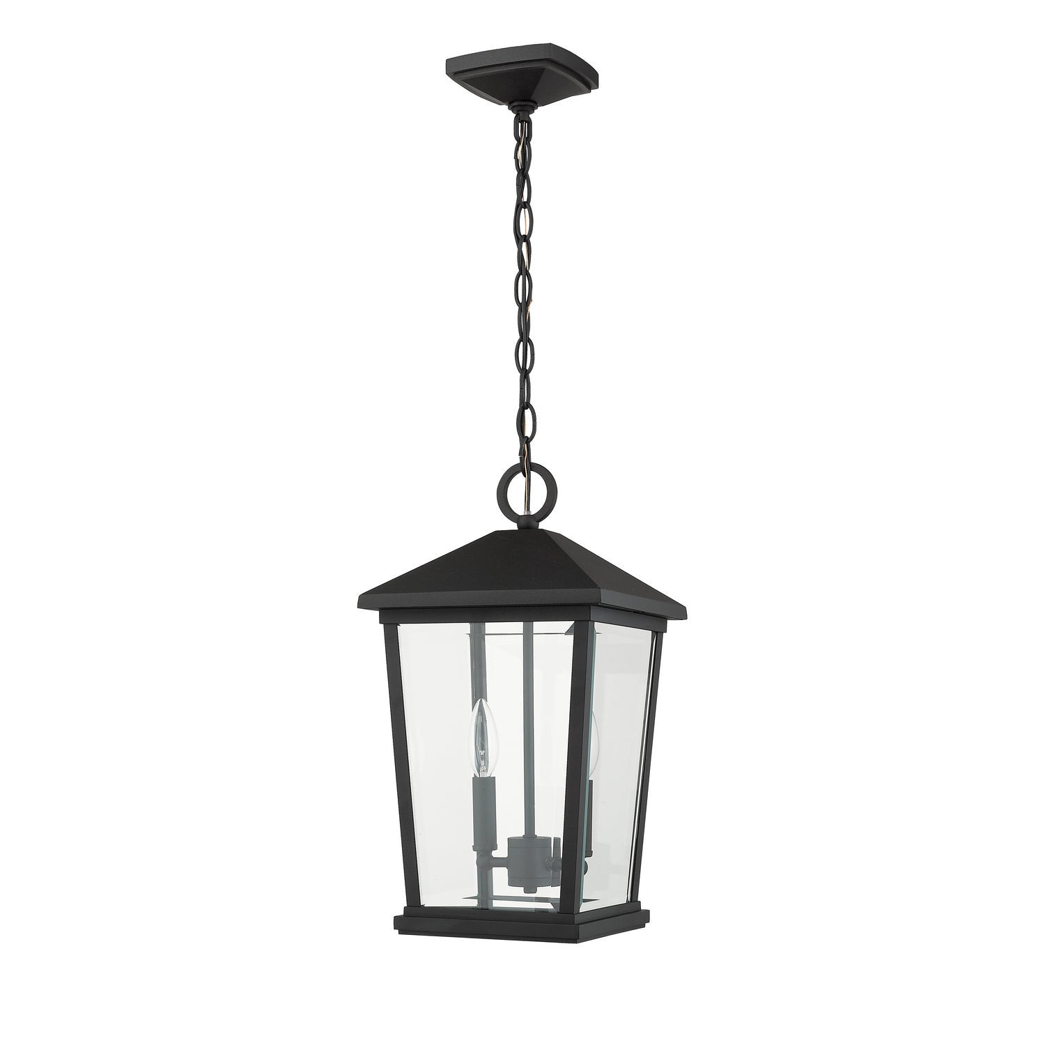 Z-Lite - 568CHB-BK - Two Light Outdoor Chain Mount Ceiling Fixture - Beacon - Black