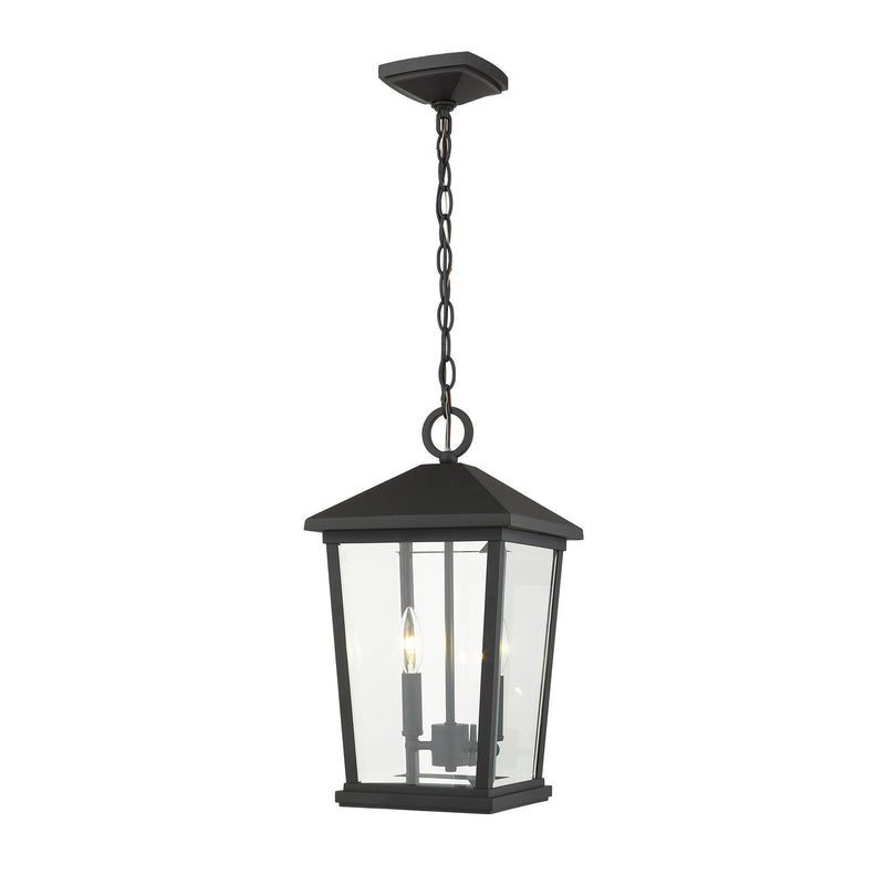 Z-Lite - 568CHB-BK - Two Light Outdoor Chain Mount Ceiling Fixture - Beacon - Black