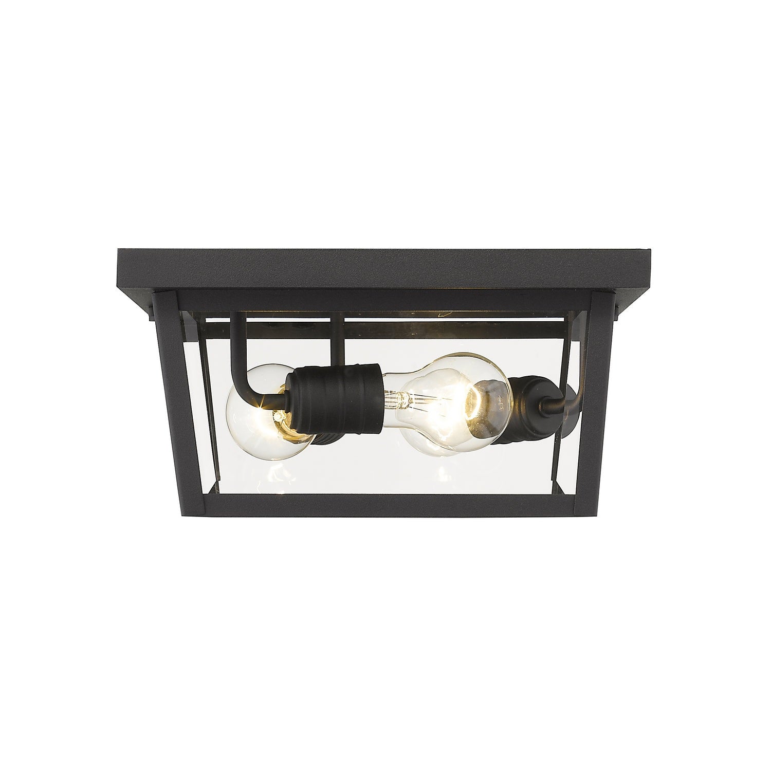 Z-Lite - 568F-BK - Three Light Outdoor Flush Mount - Beacon - Black