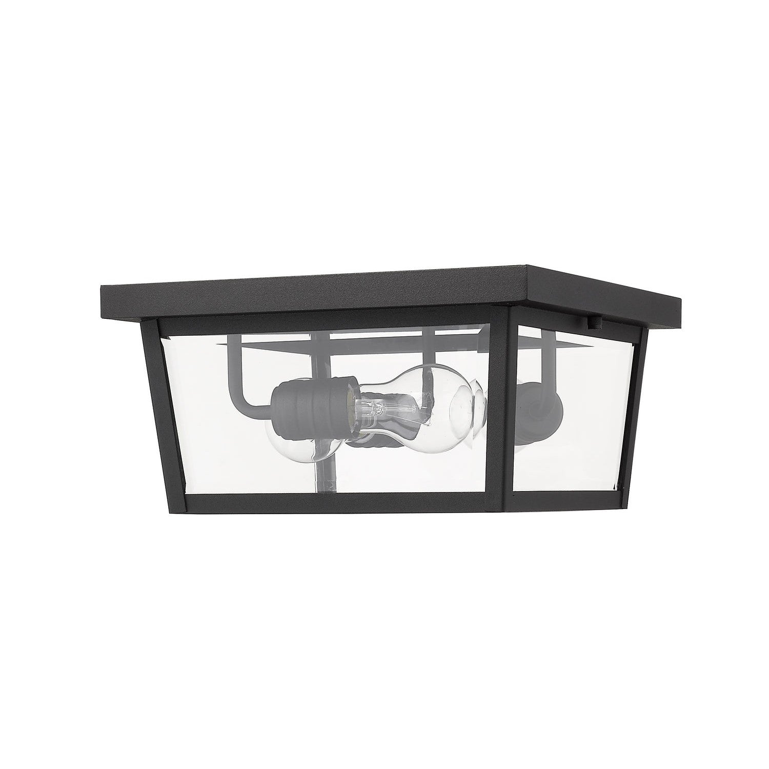 Z-Lite - 568F-BK - Three Light Outdoor Flush Mount - Beacon - Black