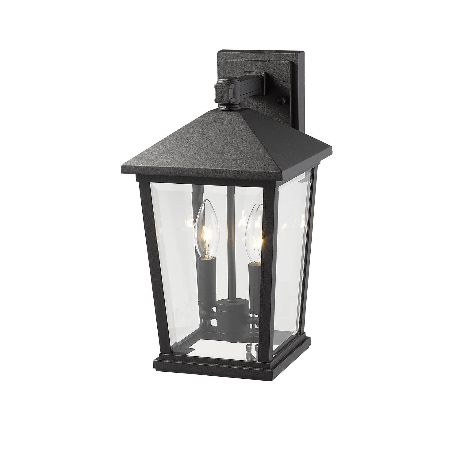 Z-Lite - 568M-BK - Two Light Outdoor Wall Sconce - Beacon - Black