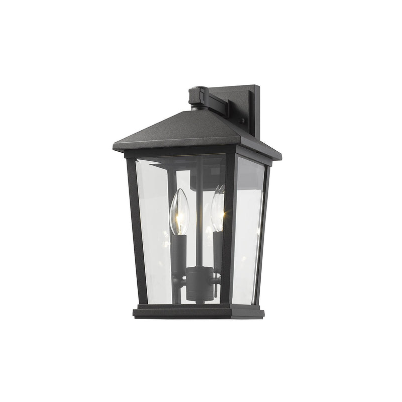 Z-Lite - 568M-BK - Two Light Outdoor Wall Sconce - Beacon - Black