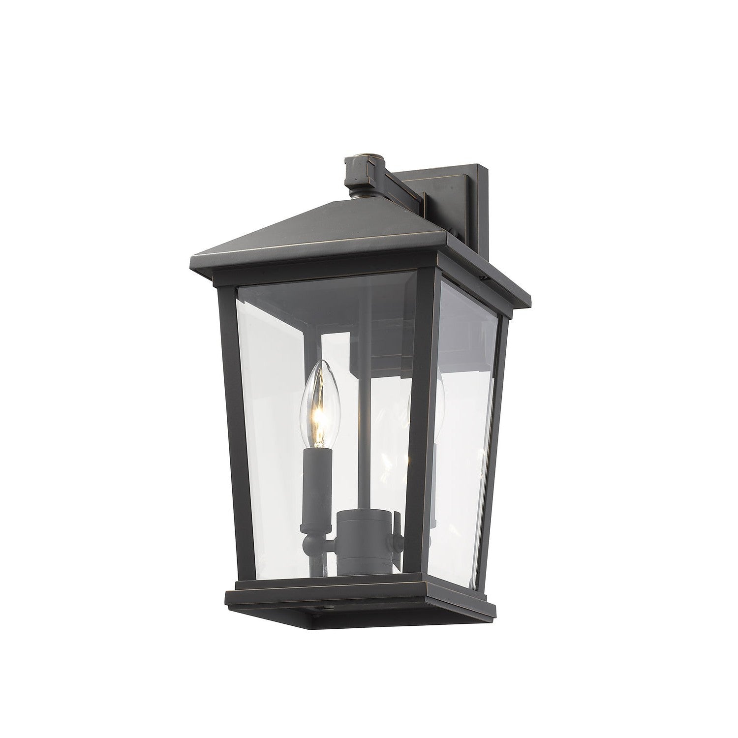 Z-Lite - 568M-ORB - Two Light Outdoor Wall Sconce - Beacon - Oil Rubbed Bronze
