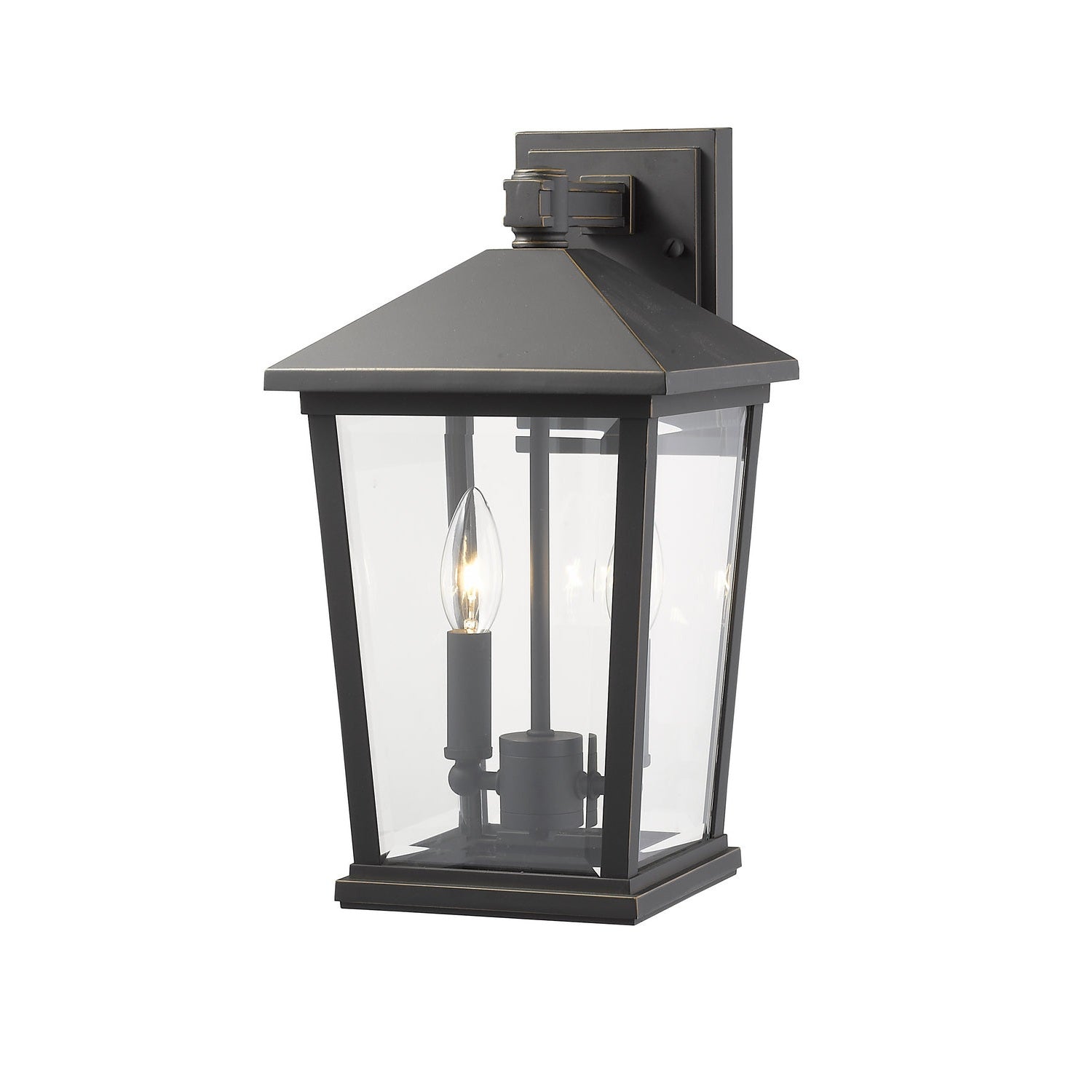Z-Lite - 568M-ORB - Two Light Outdoor Wall Sconce - Beacon - Oil Rubbed Bronze