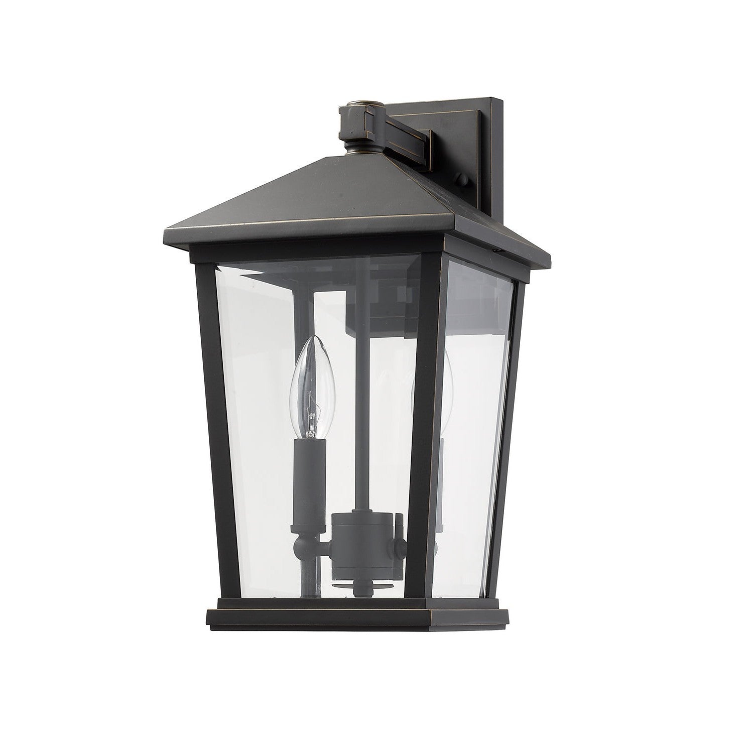 Z-Lite - 568M-ORB - Two Light Outdoor Wall Sconce - Beacon - Oil Rubbed Bronze