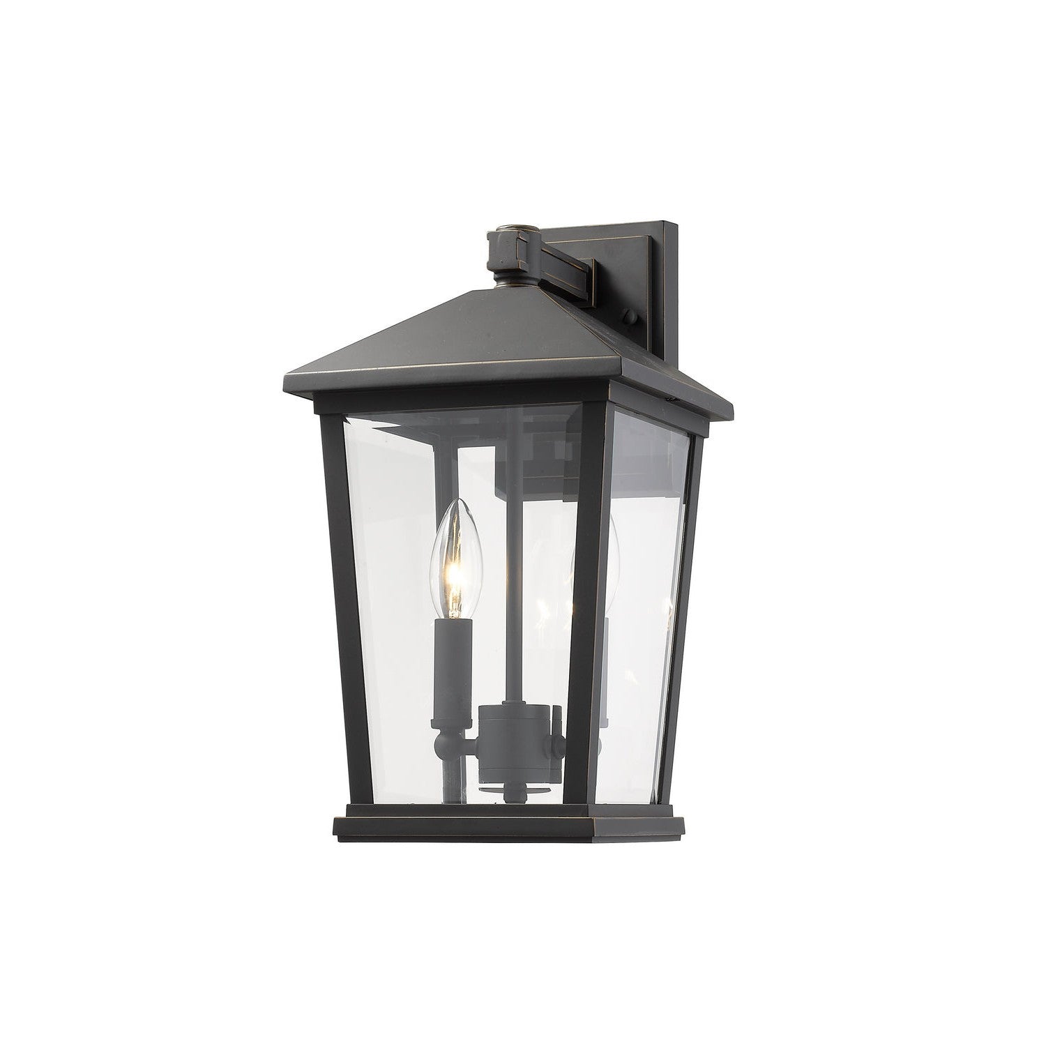 Z-Lite - 568M-ORB - Two Light Outdoor Wall Sconce - Beacon - Oil Rubbed Bronze