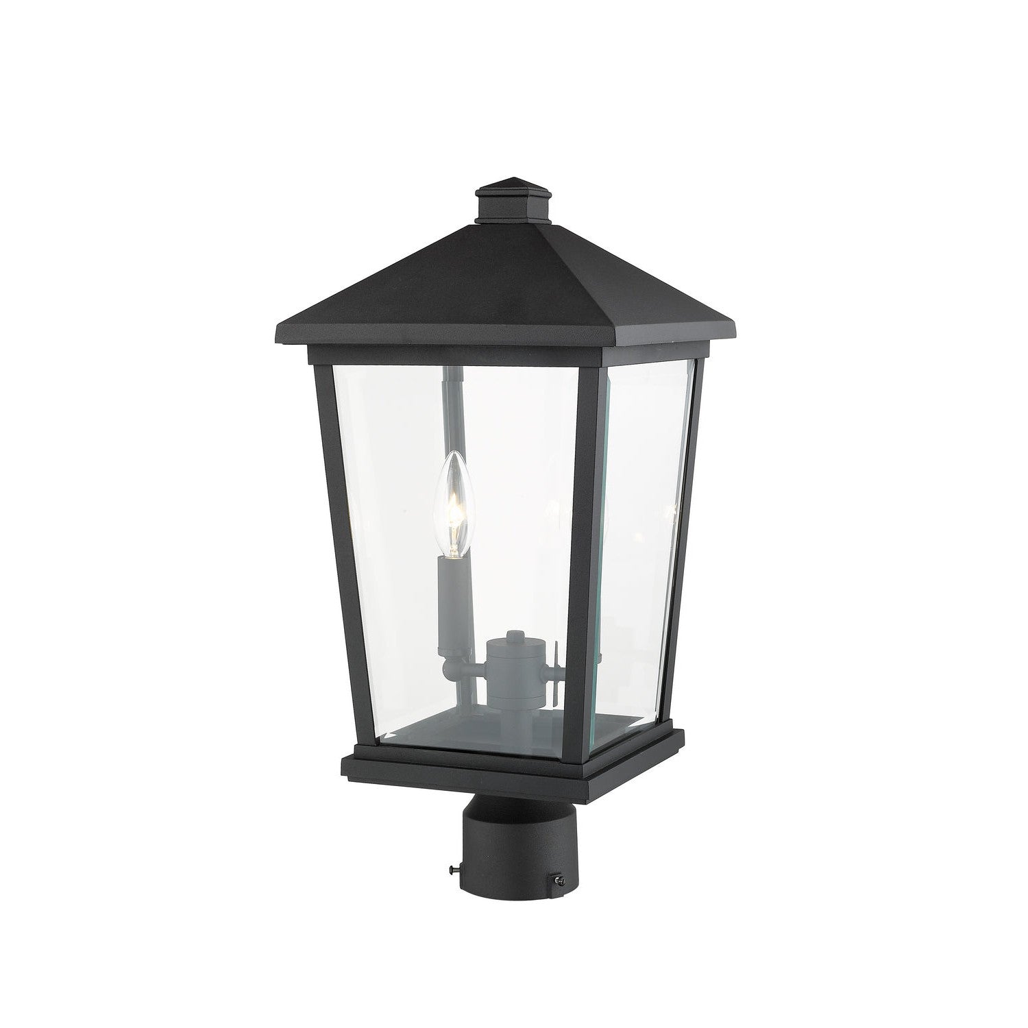 Z-Lite - 568PHBR-BK - Two Light Outdoor Post Mount Fixture - Beacon - Black