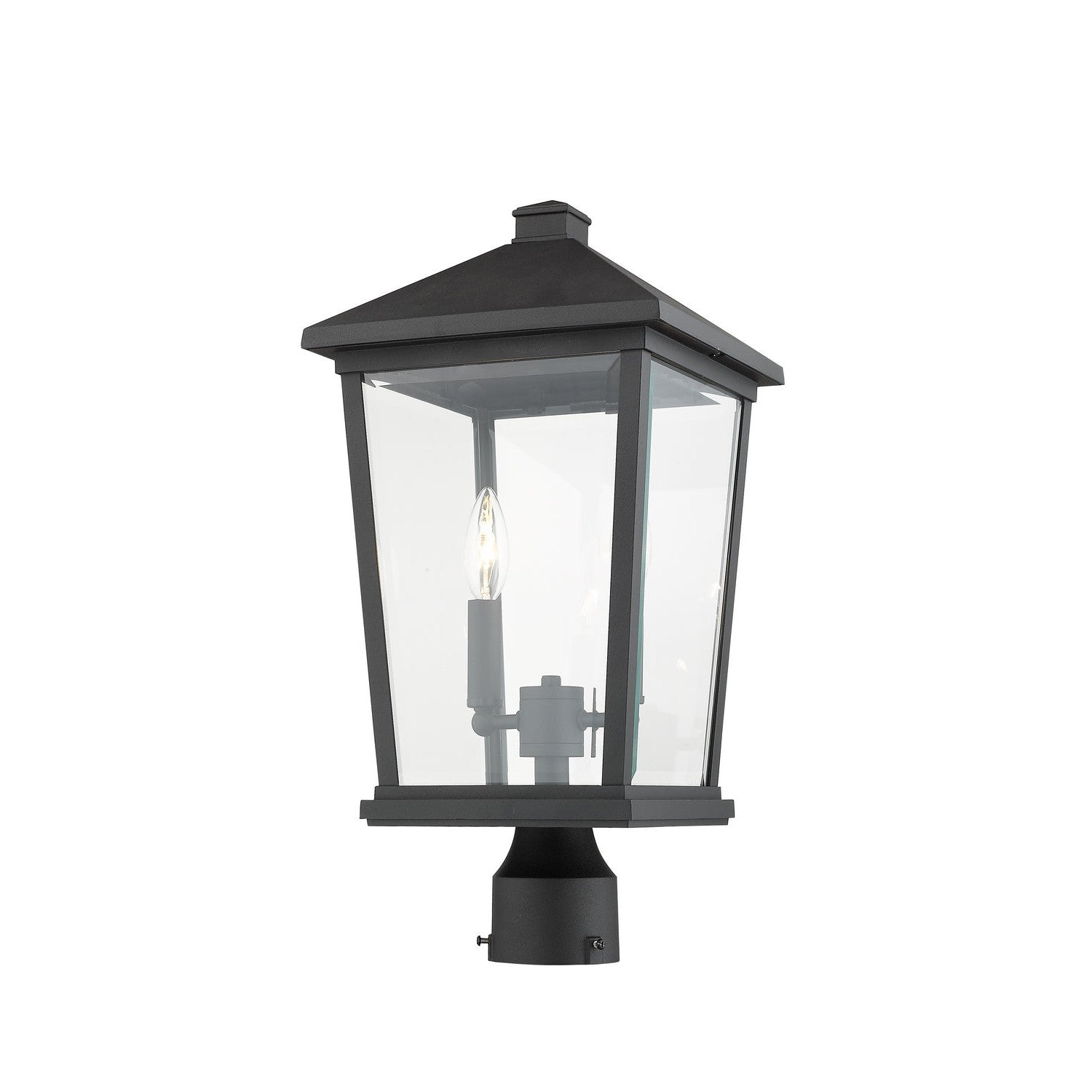 Z-Lite - 568PHBR-BK - Two Light Outdoor Post Mount Fixture - Beacon - Black