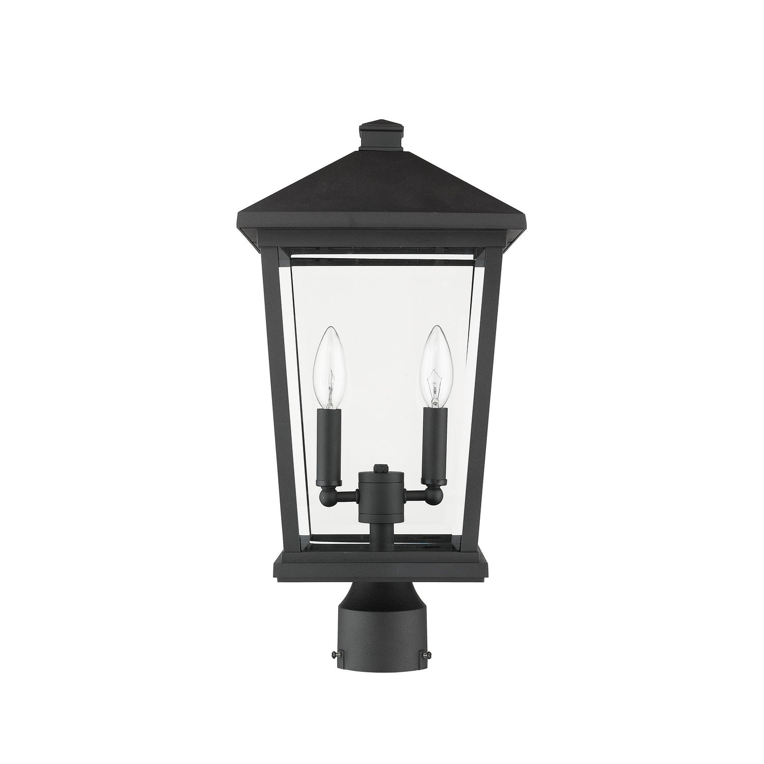 Z-Lite - 568PHBR-BK - Two Light Outdoor Post Mount Fixture - Beacon - Black