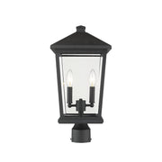 Z-Lite - 568PHBR-BK - Two Light Outdoor Post Mount Fixture - Beacon - Black