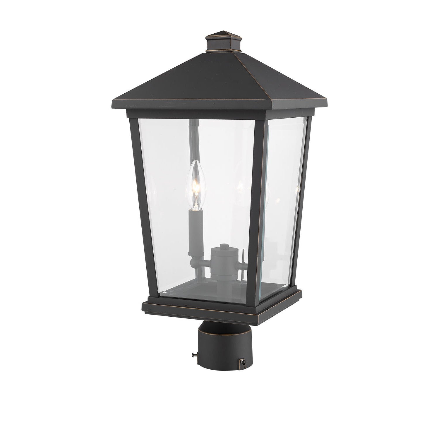 Z-Lite - 568PHBR-ORB - Two Light Outdoor Post Mount Fixture - Beacon - Oil Rubbed Bronze