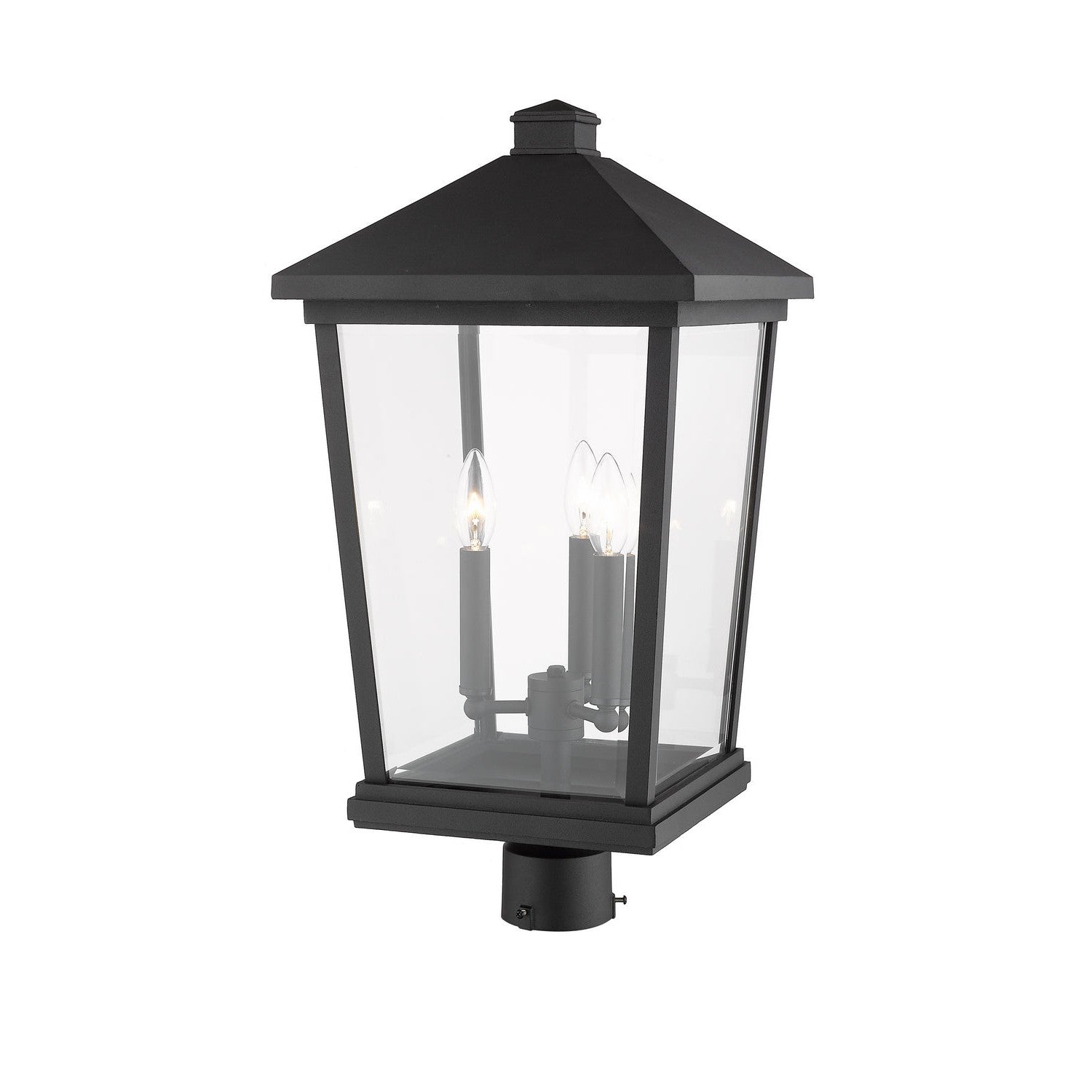 Z-Lite - 568PHXLR-BK - Three Light Outdoor Post Mount Fixture - Beacon - Black