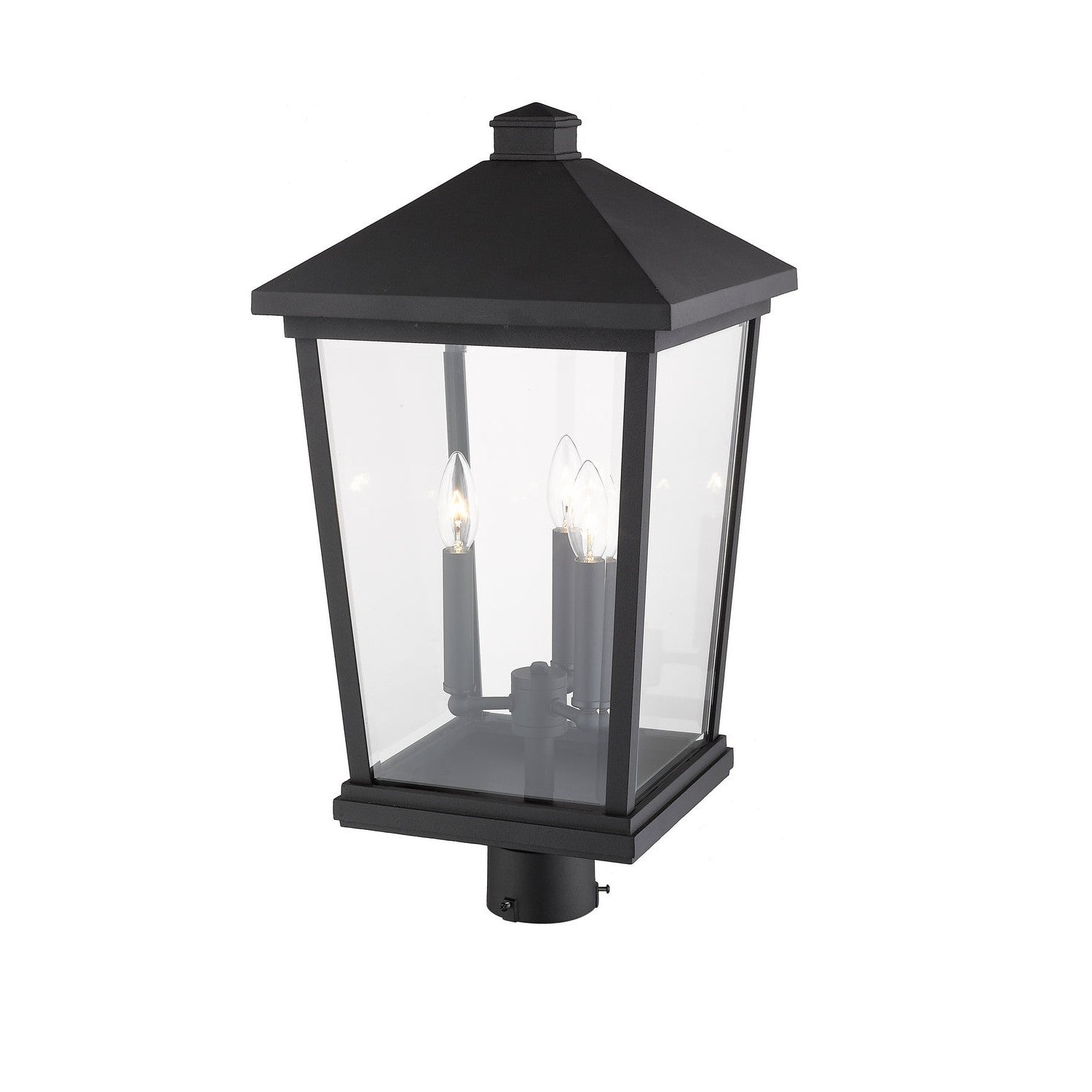 Z-Lite - 568PHXLR-BK - Three Light Outdoor Post Mount Fixture - Beacon - Black