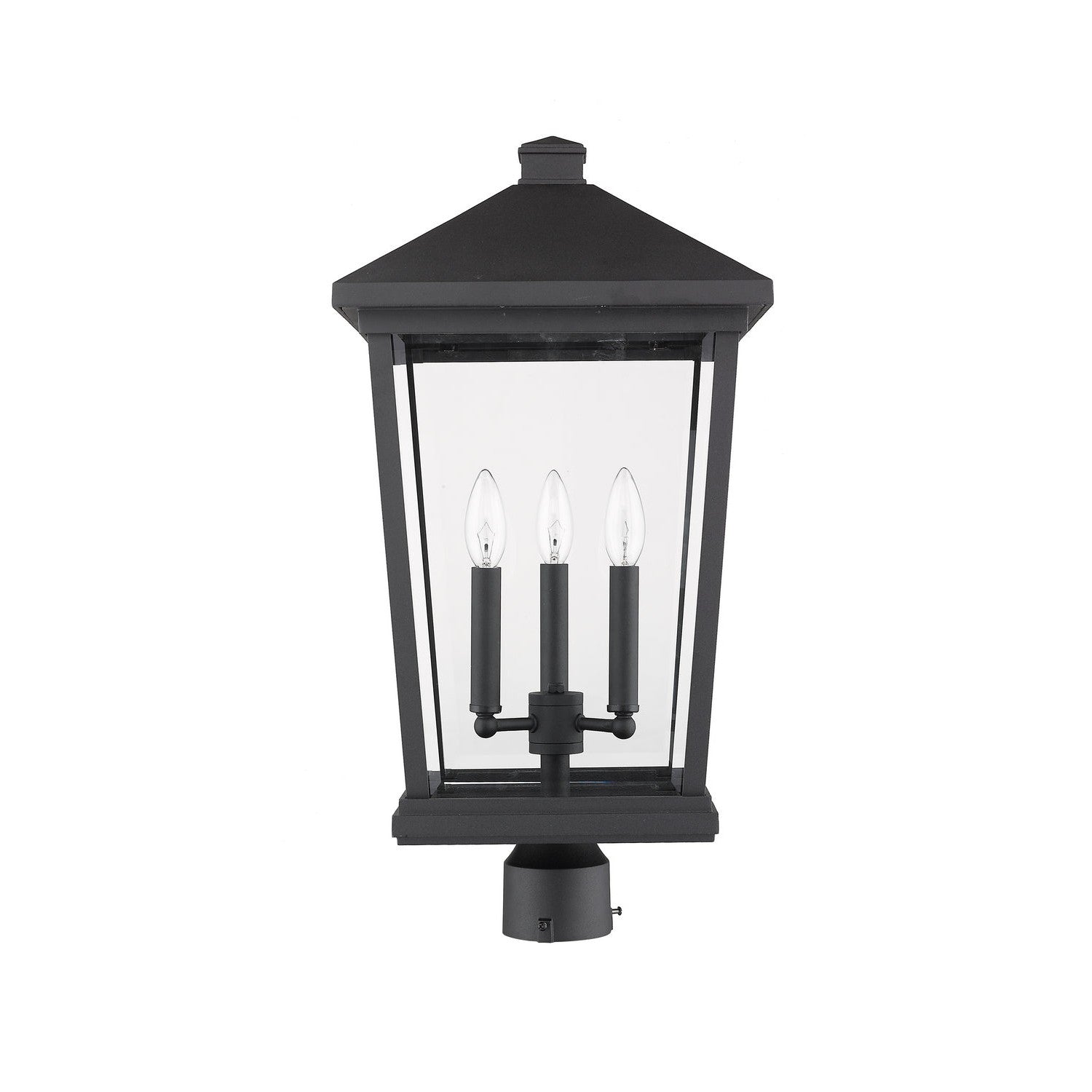 Z-Lite - 568PHXLR-BK - Three Light Outdoor Post Mount Fixture - Beacon - Black