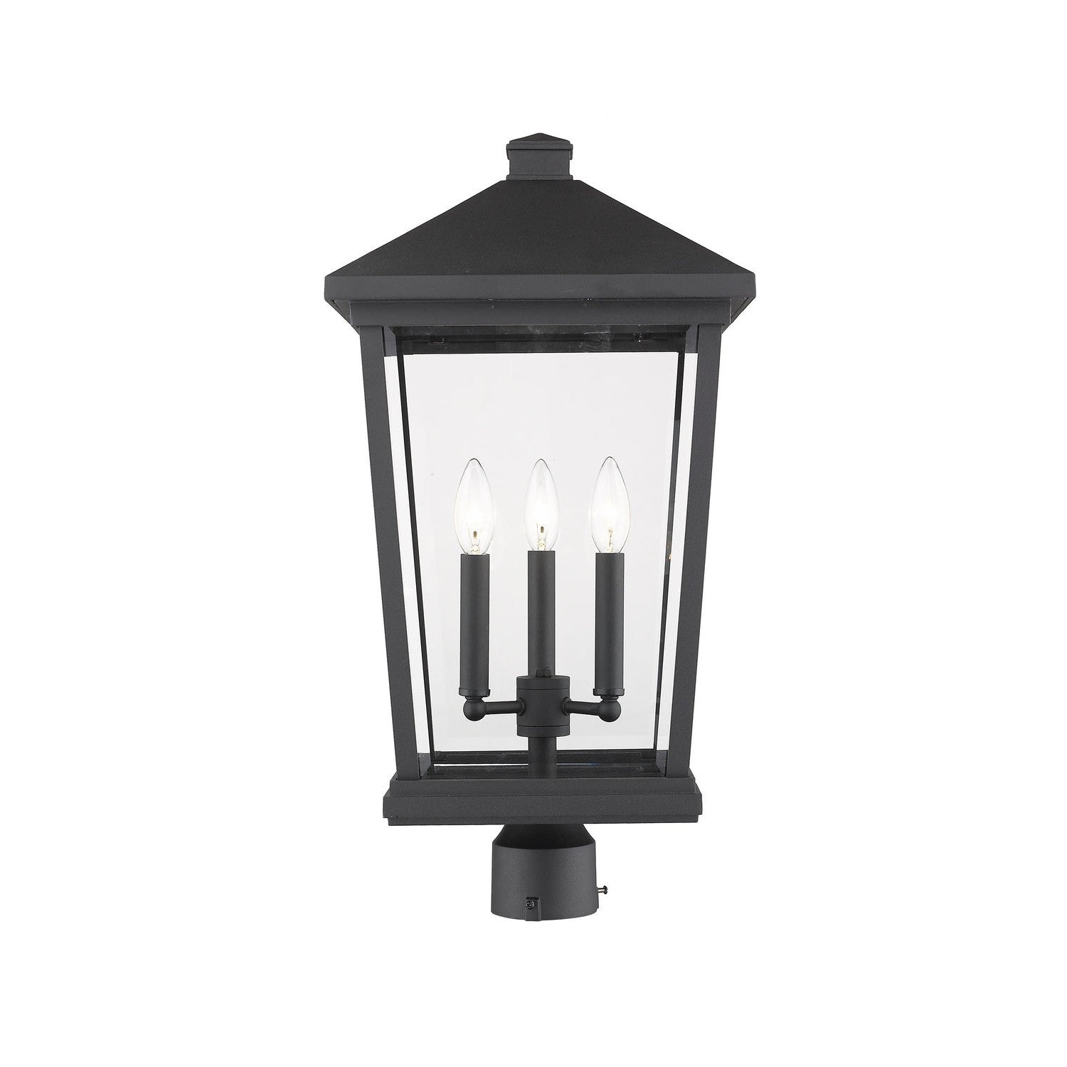Z-Lite - 568PHXLR-BK - Three Light Outdoor Post Mount Fixture - Beacon - Black