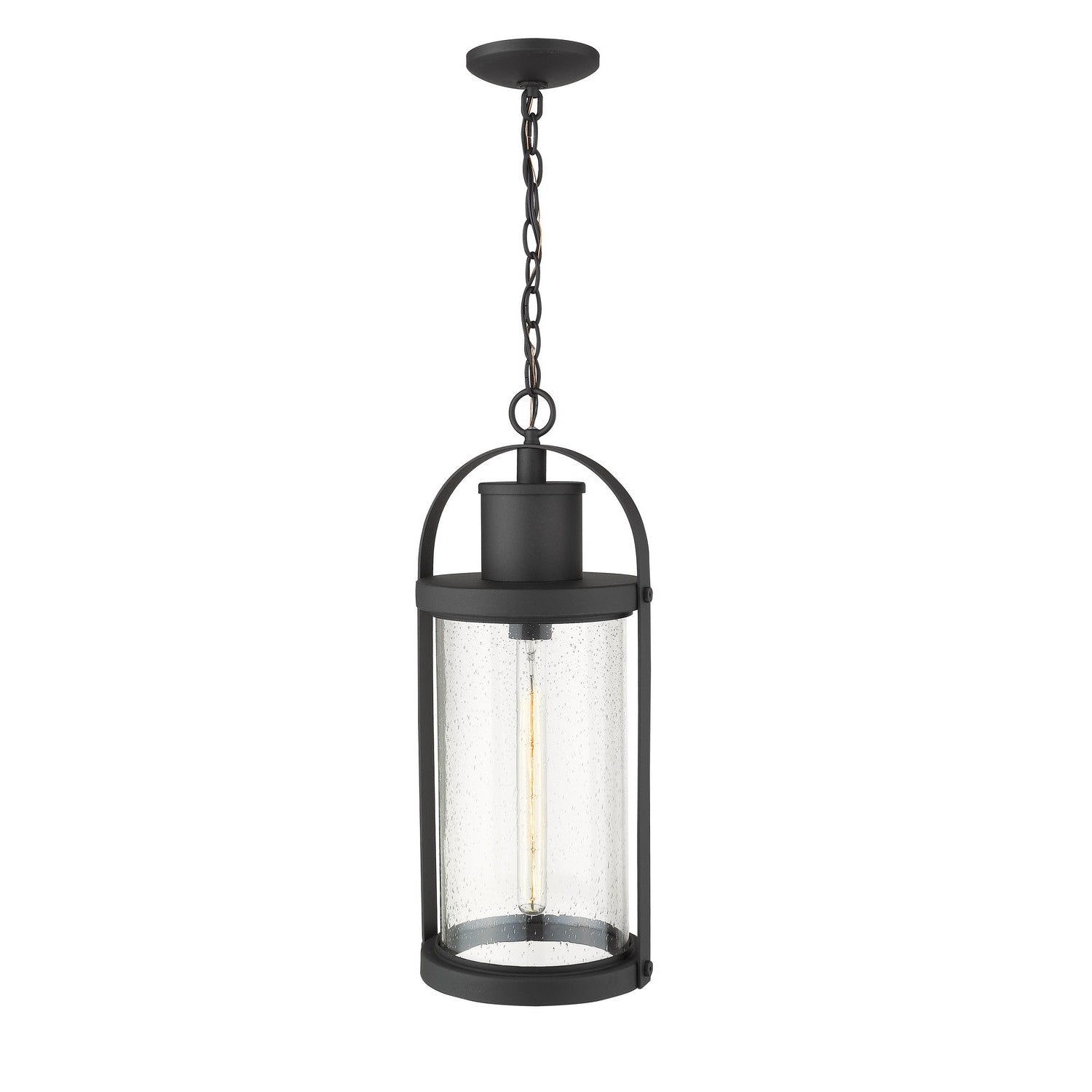 Z-Lite - 569CHB-BK - One Light Outdoor Chain Mount Ceiling Fixture - Roundhouse - Black
