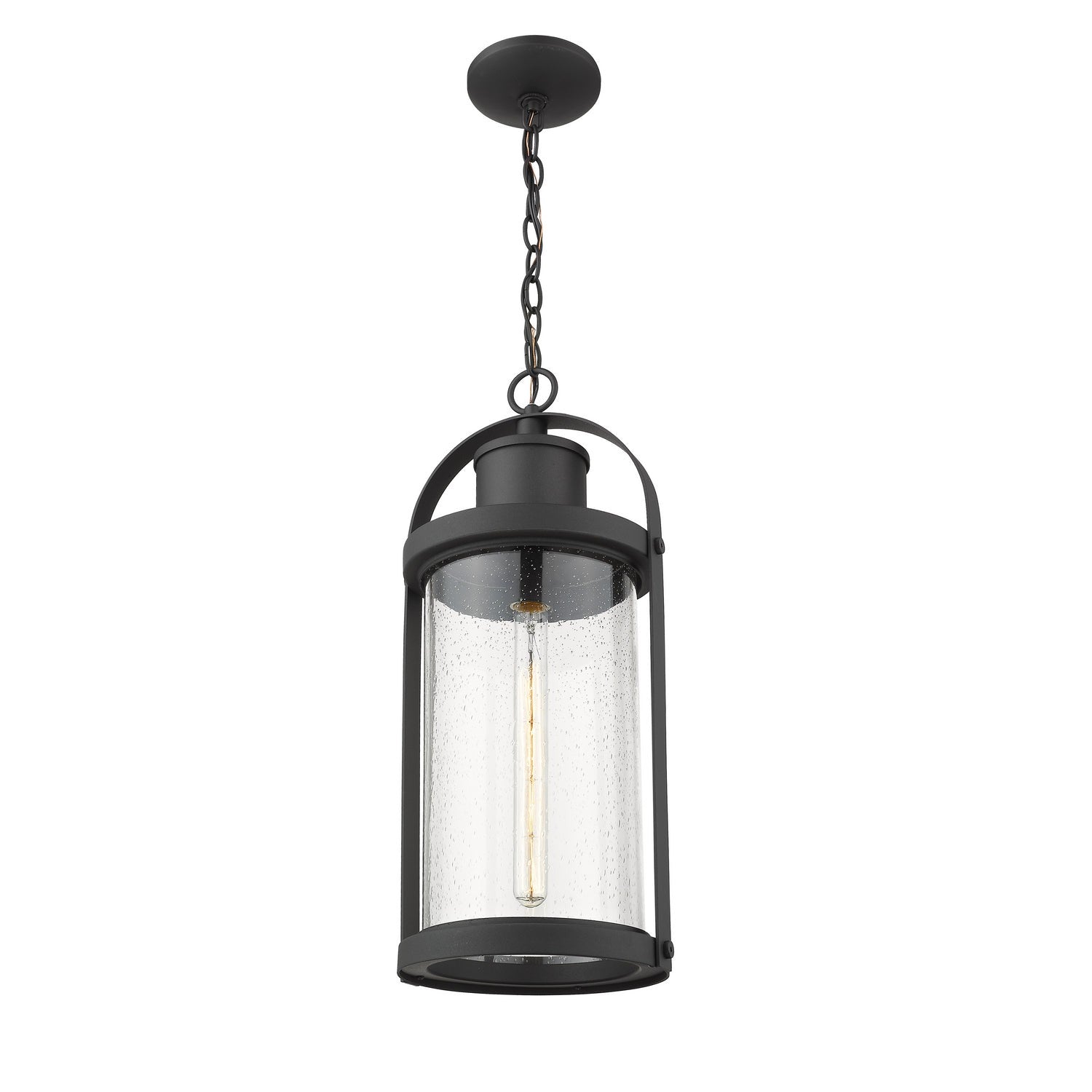 Z-Lite - 569CHB-BK - One Light Outdoor Chain Mount Ceiling Fixture - Roundhouse - Black
