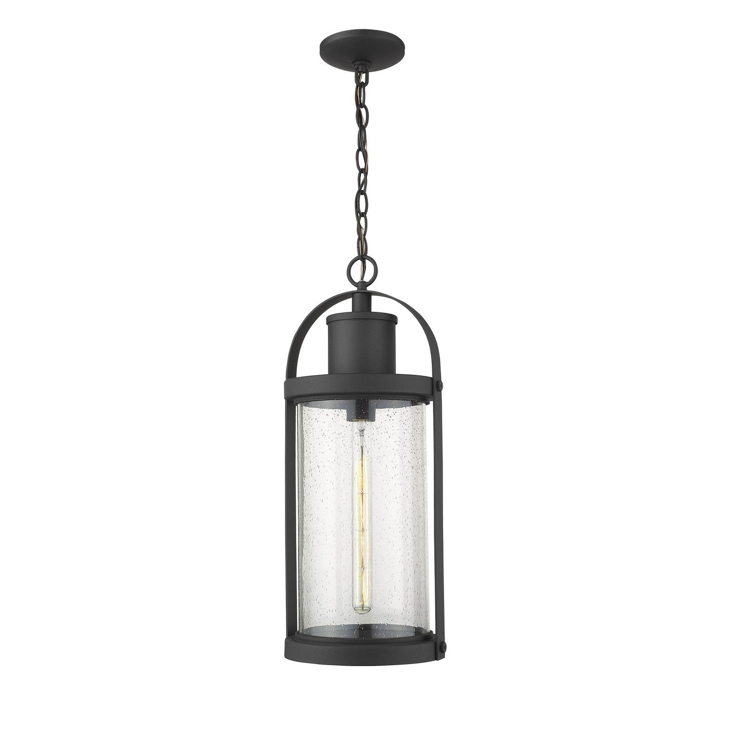 Z-Lite - 569CHB-BK - One Light Outdoor Chain Mount Ceiling Fixture - Roundhouse - Black