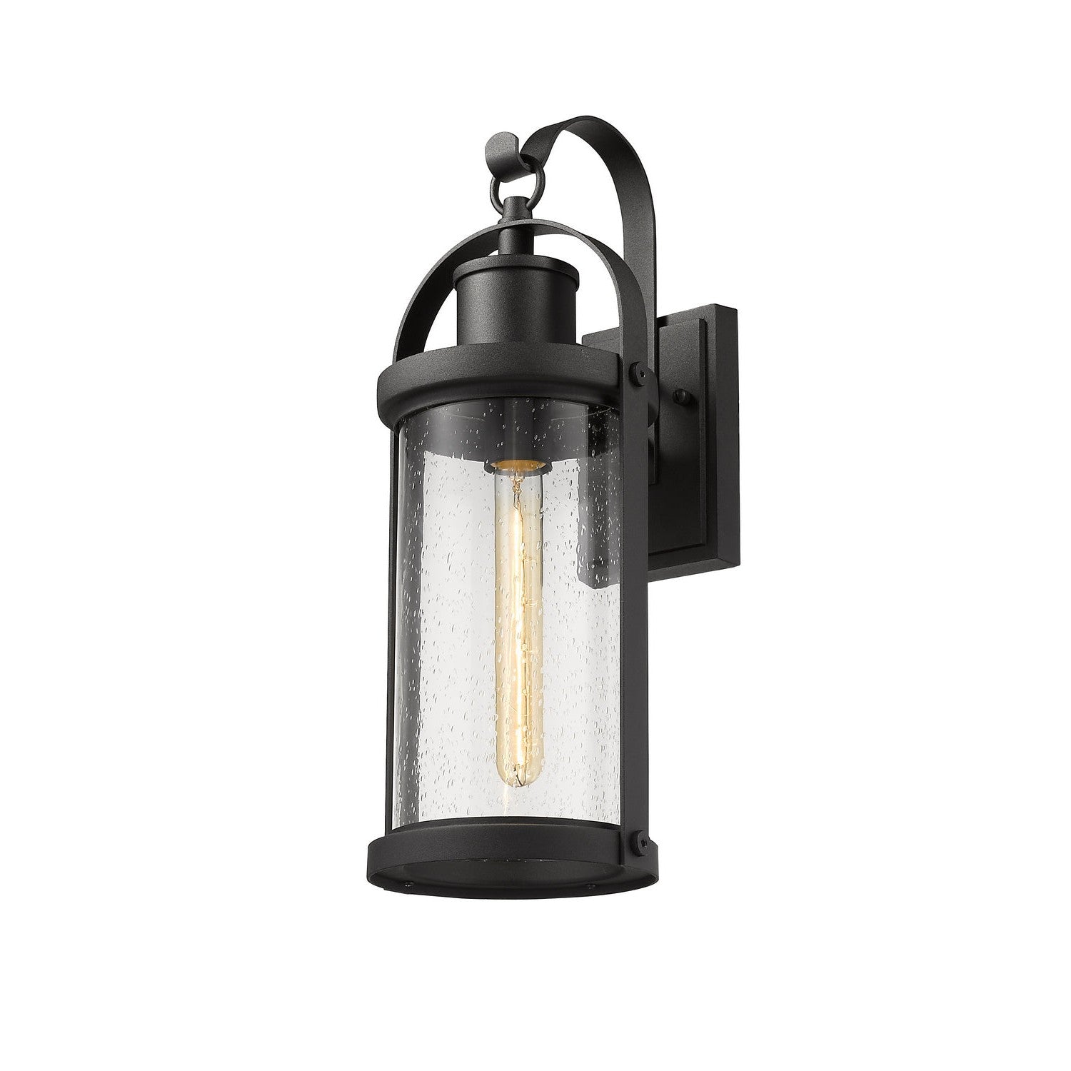 Z-Lite - 569M-BK - One Light Outdoor Wall Light - Roundhouse - Black