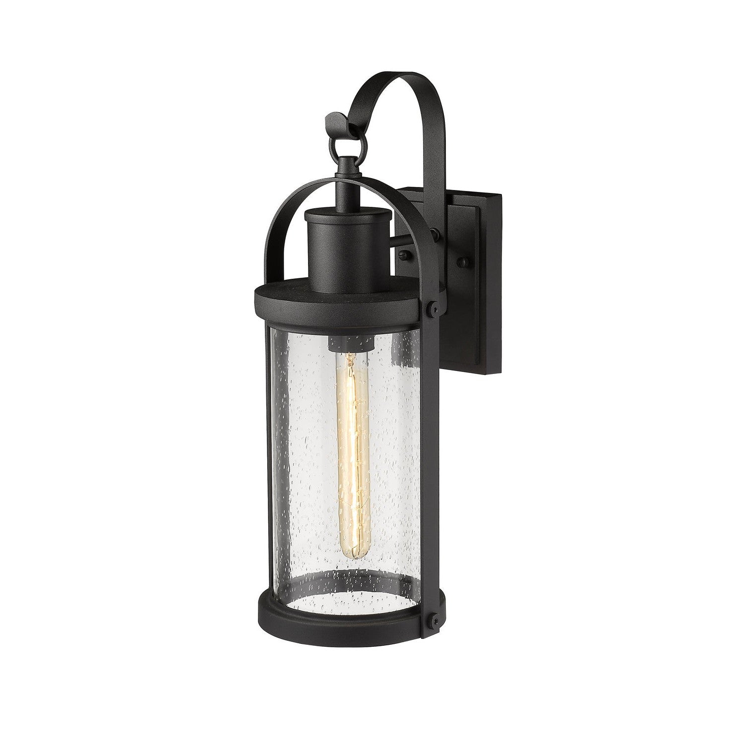 Z-Lite - 569M-BK - One Light Outdoor Wall Light - Roundhouse - Black