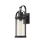 Z-Lite - 569M-BK - One Light Outdoor Wall Light - Roundhouse - Black