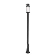 Z-Lite - 569PHB-519P-BK - One Light Outdoor Post Mounted Fixture - Roundhouse - Black