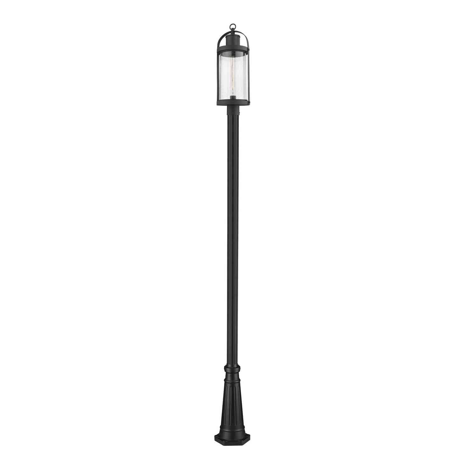 Z-Lite - 569PHB-519P-BK - One Light Outdoor Post Mounted Fixture - Roundhouse - Black
