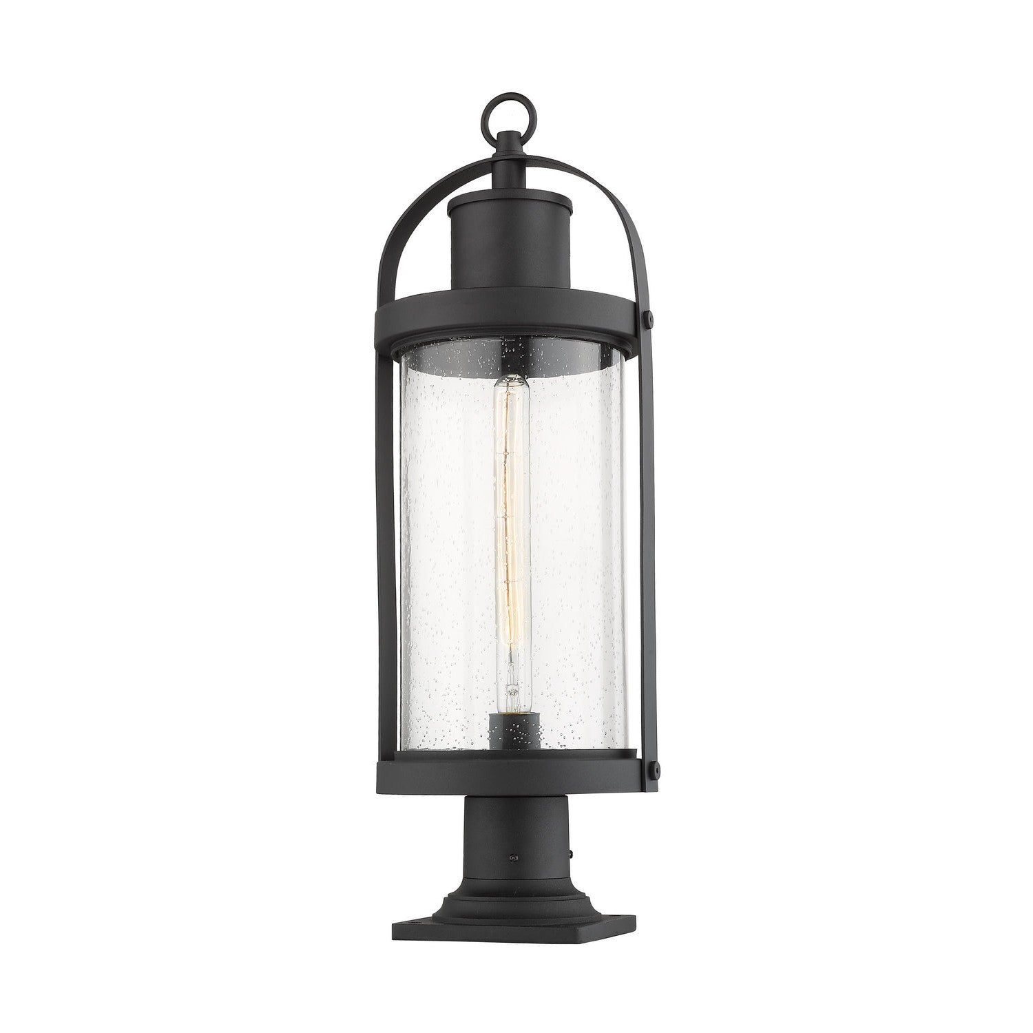 Z-Lite - 569PHB-533PM-BK - One Light Outdoor Pier Mounted Fixture - Roundhouse - Black