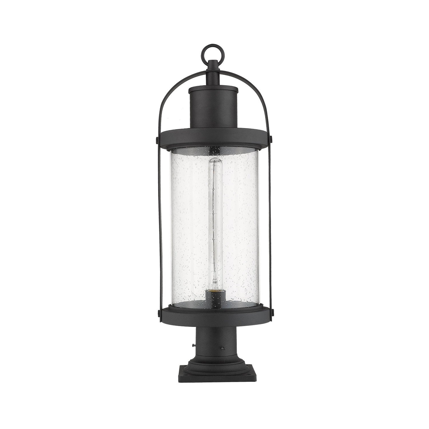 Z-Lite - 569PHB-533PM-BK - One Light Outdoor Pier Mounted Fixture - Roundhouse - Black