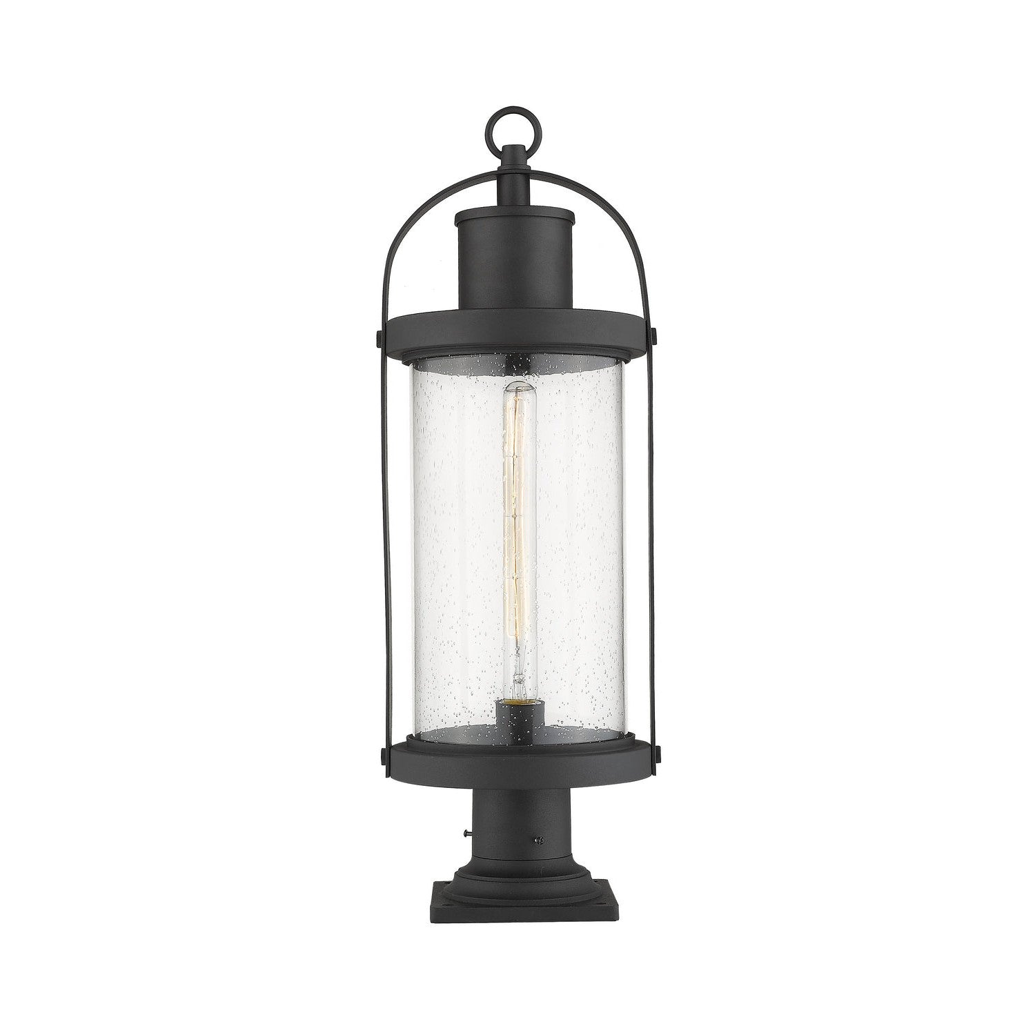 Z-Lite - 569PHB-533PM-BK - One Light Outdoor Pier Mounted Fixture - Roundhouse - Black