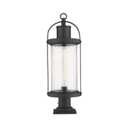 Z-Lite - 569PHB-533PM-BK - One Light Outdoor Pier Mounted Fixture - Roundhouse - Black