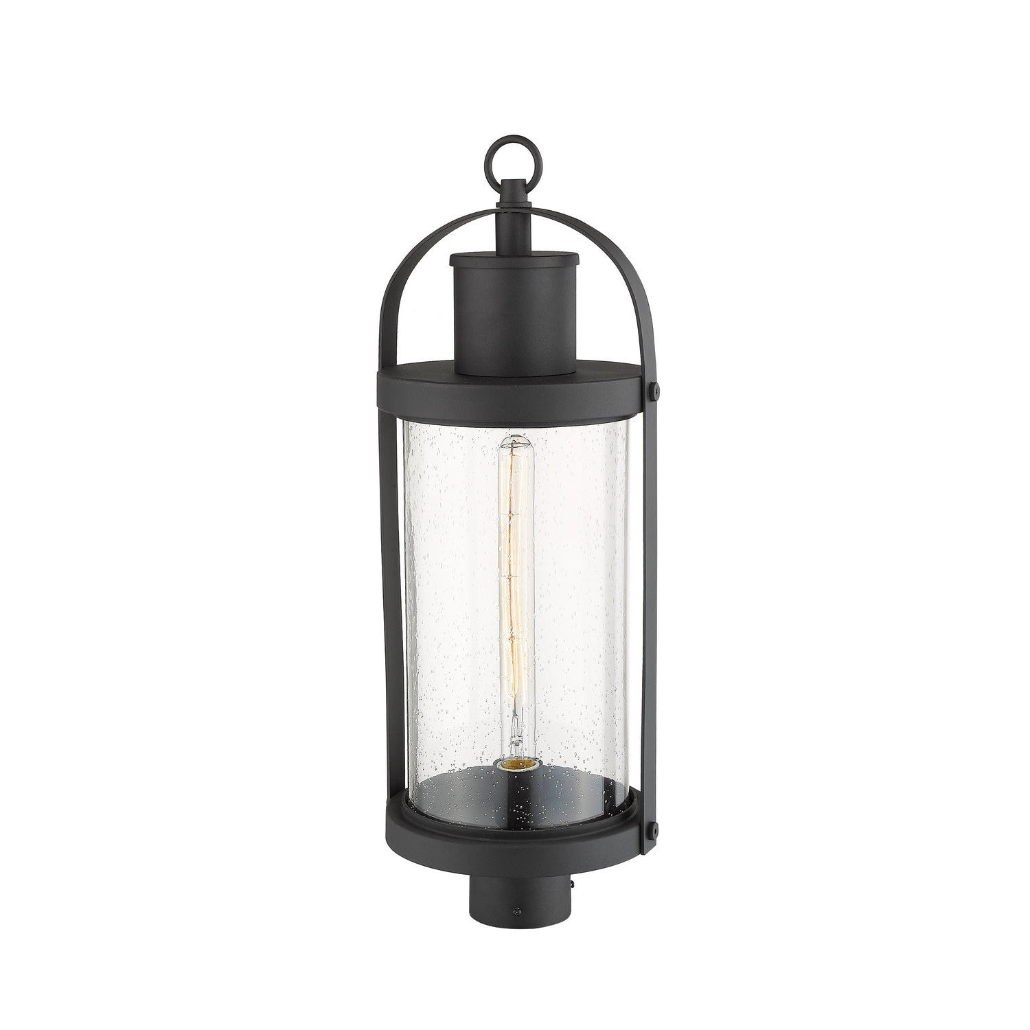 Z-Lite - 569PHB-BK - One Light Outdoor Post Mount Fixture - Roundhouse - Black
