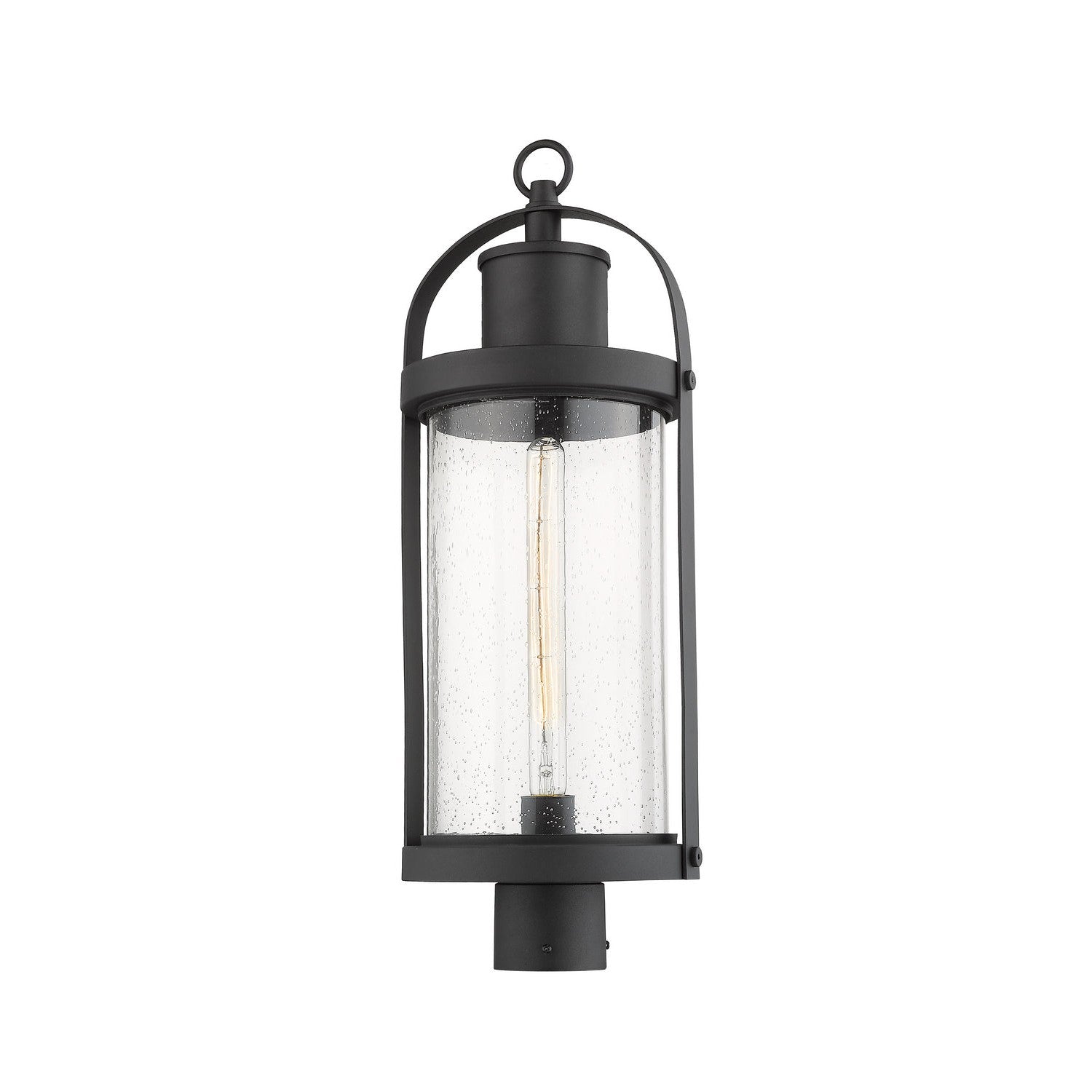 Z-Lite - 569PHB-BK - One Light Outdoor Post Mount Fixture - Roundhouse - Black
