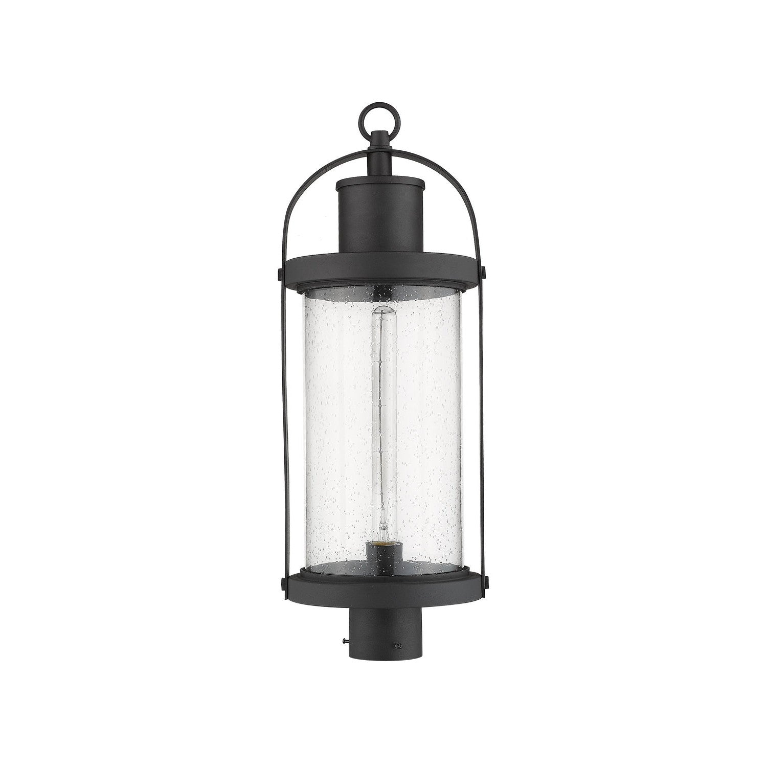 Z-Lite - 569PHB-BK - One Light Outdoor Post Mount Fixture - Roundhouse - Black