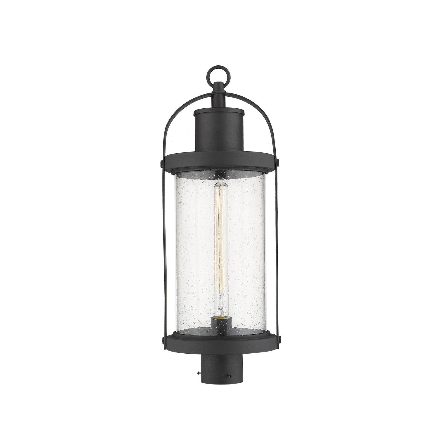 Z-Lite - 569PHB-BK - One Light Outdoor Post Mount Fixture - Roundhouse - Black