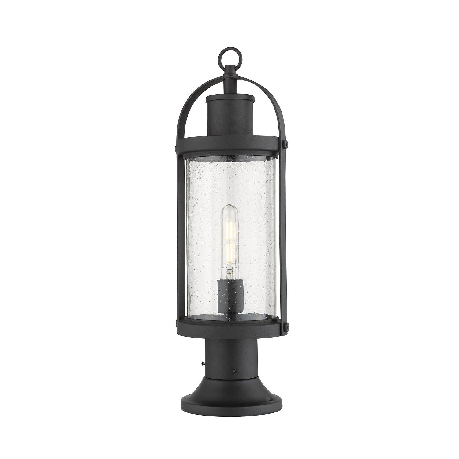 Z-Lite - 569PHM-553PM-BK - One Light Outdoor Pier Mounted Fixture - Roundhouse - Black