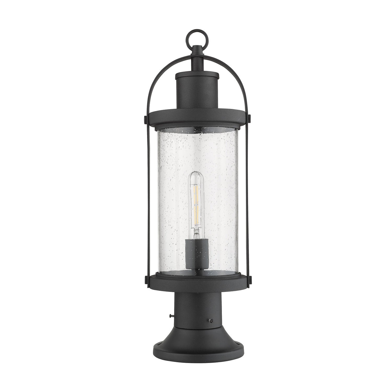 Z-Lite - 569PHM-553PM-BK - One Light Outdoor Pier Mounted Fixture - Roundhouse - Black