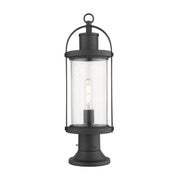 Z-Lite - 569PHM-553PM-BK - One Light Outdoor Pier Mounted Fixture - Roundhouse - Black