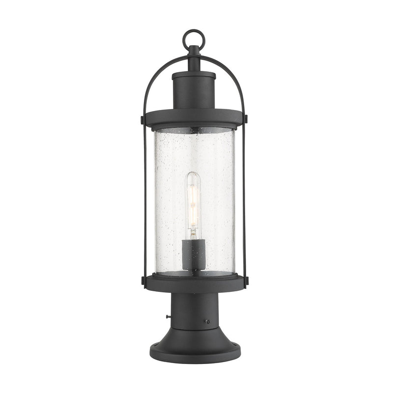 Z-Lite - 569PHM-553PM-BK - One Light Outdoor Pier Mounted Fixture - Roundhouse - Black