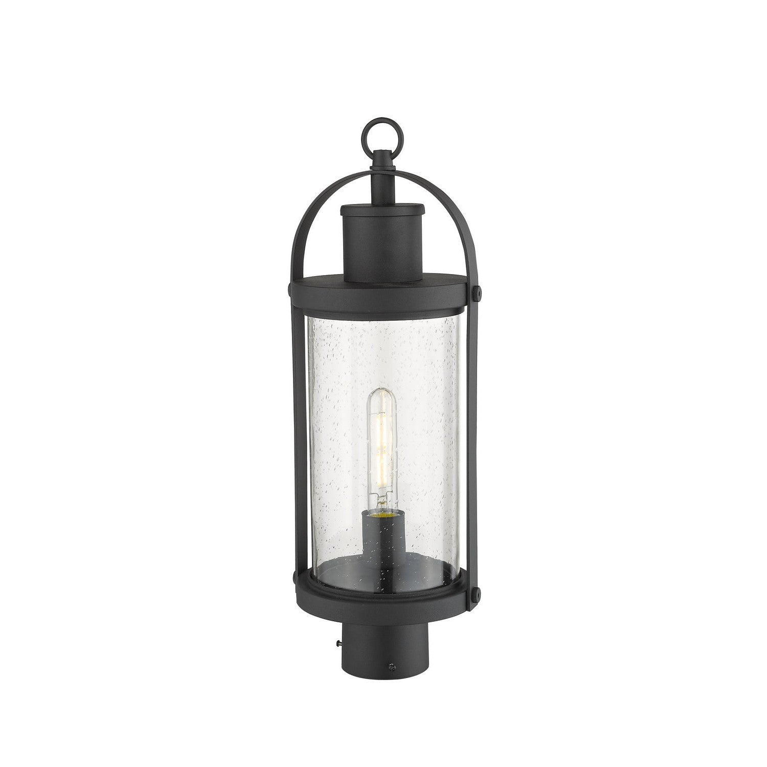 Z-Lite - 569PHM-BK - One Light Outdoor Post Mount Fixture - Roundhouse - Black